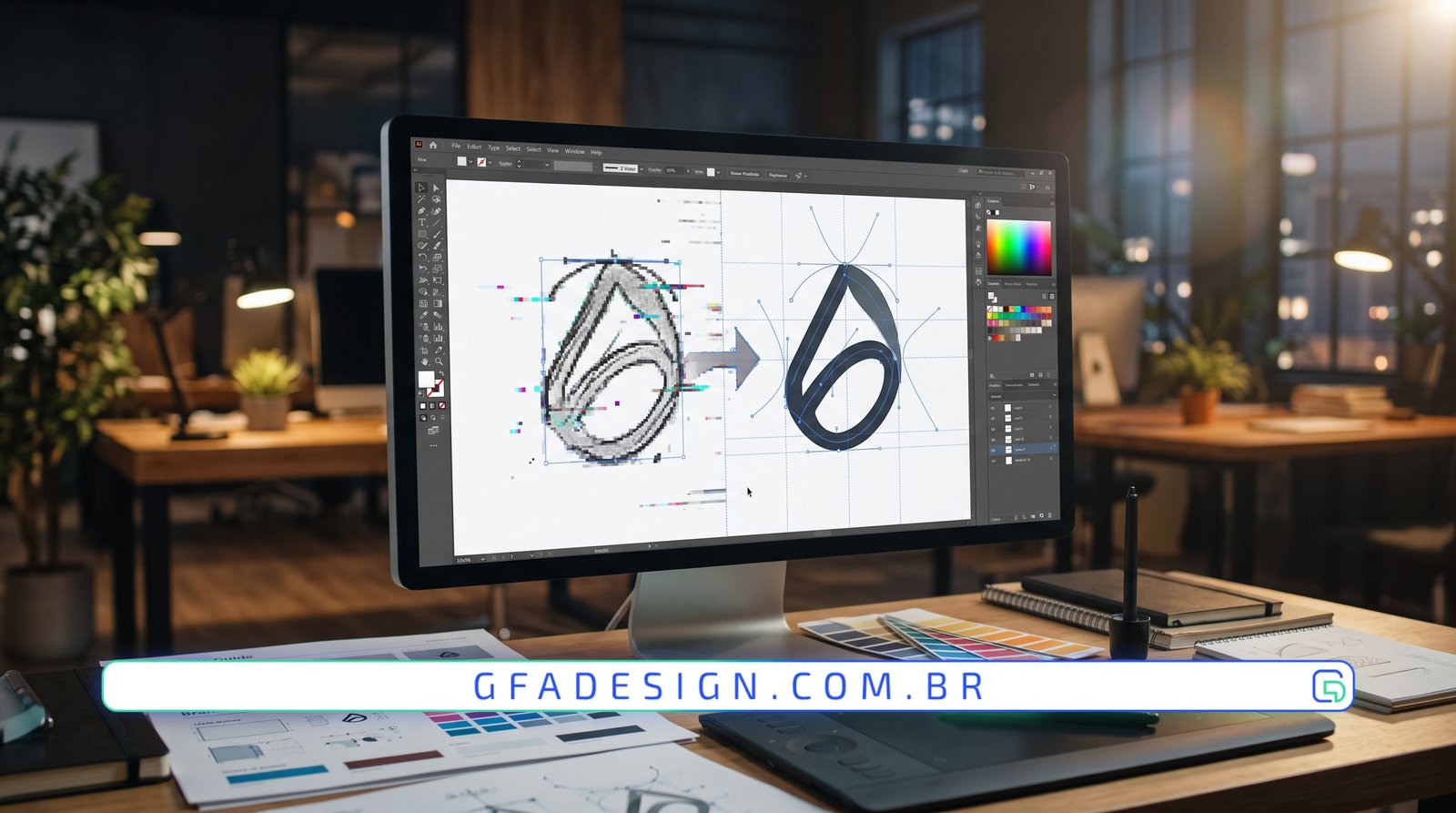 Como transformar um logo gerado por Inteligência Artificial em profissional